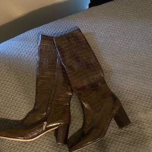 Marc fisher crocodile boots